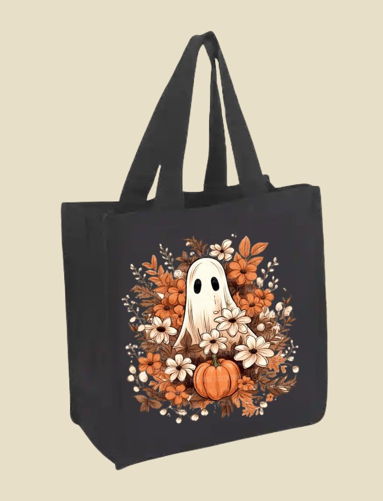 Floral Ghost Tote Bag