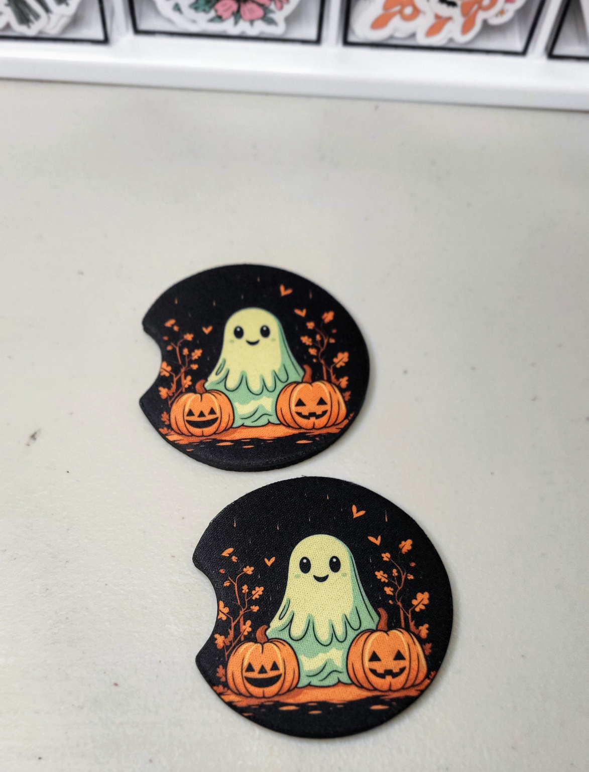Ghostie Car Coasters
