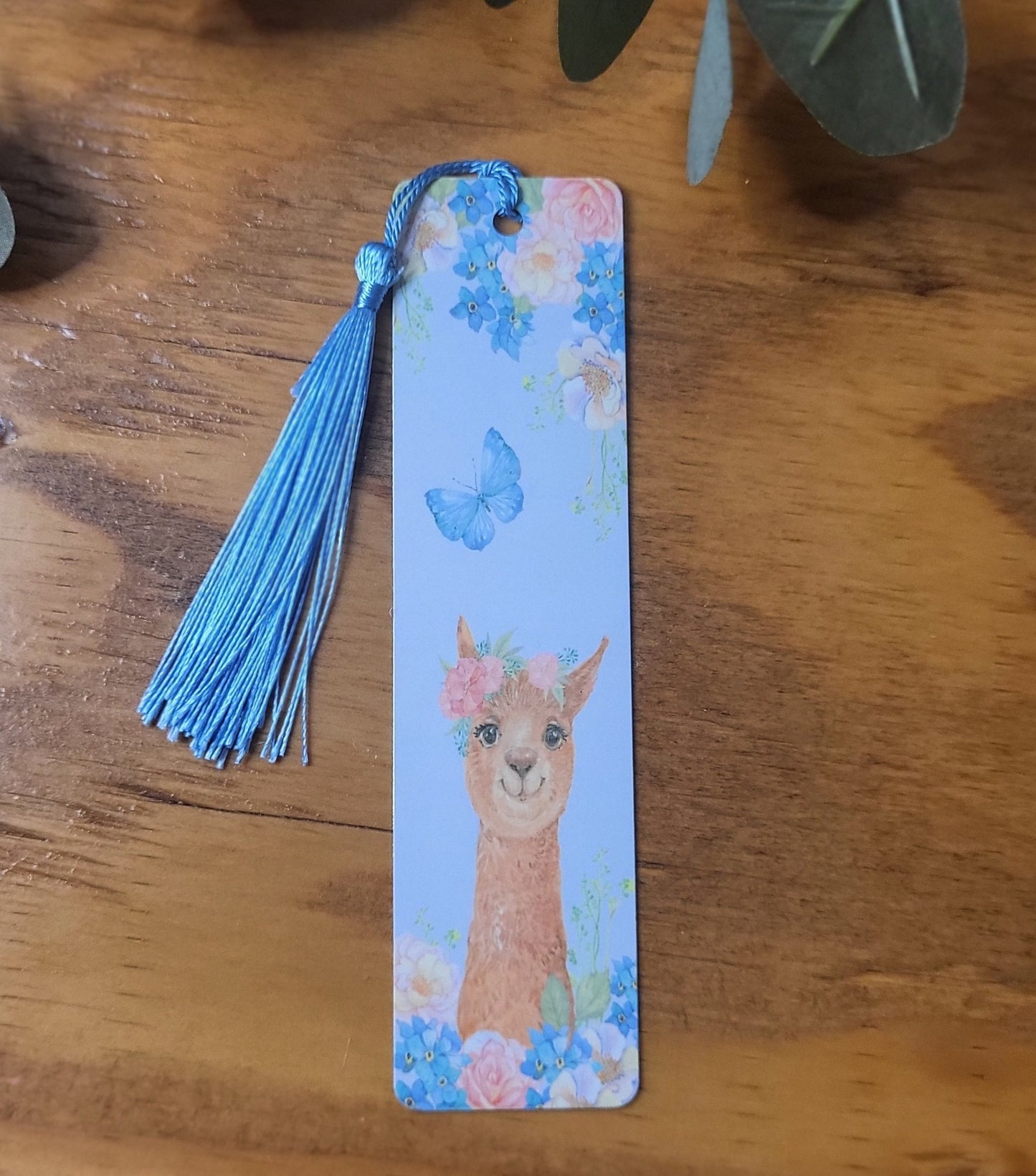 Floral Llama Bookmark