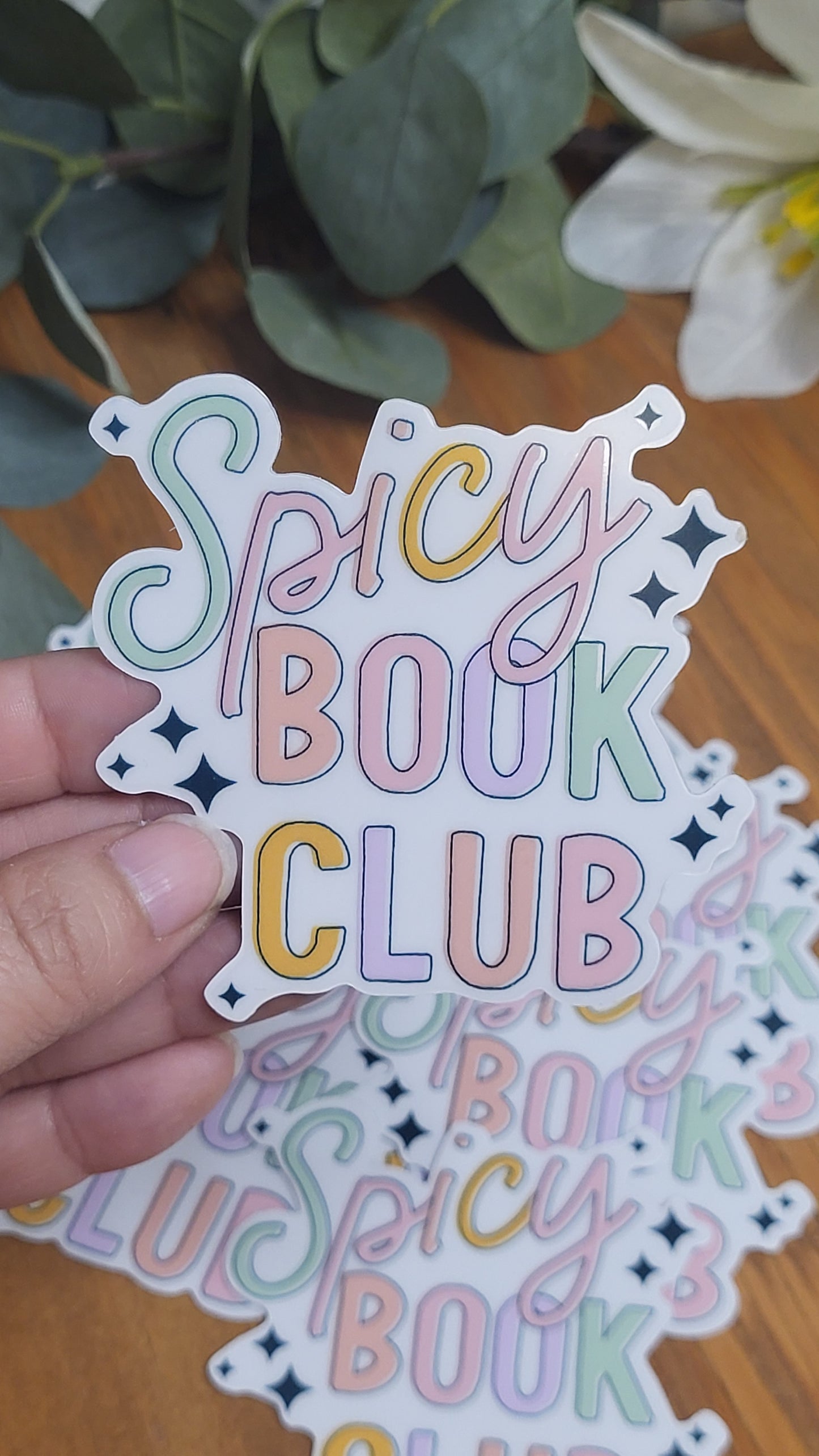 Spicy Book Club Sticker
