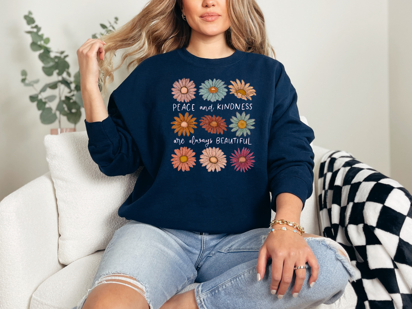 Peace and Kindness Crewneck