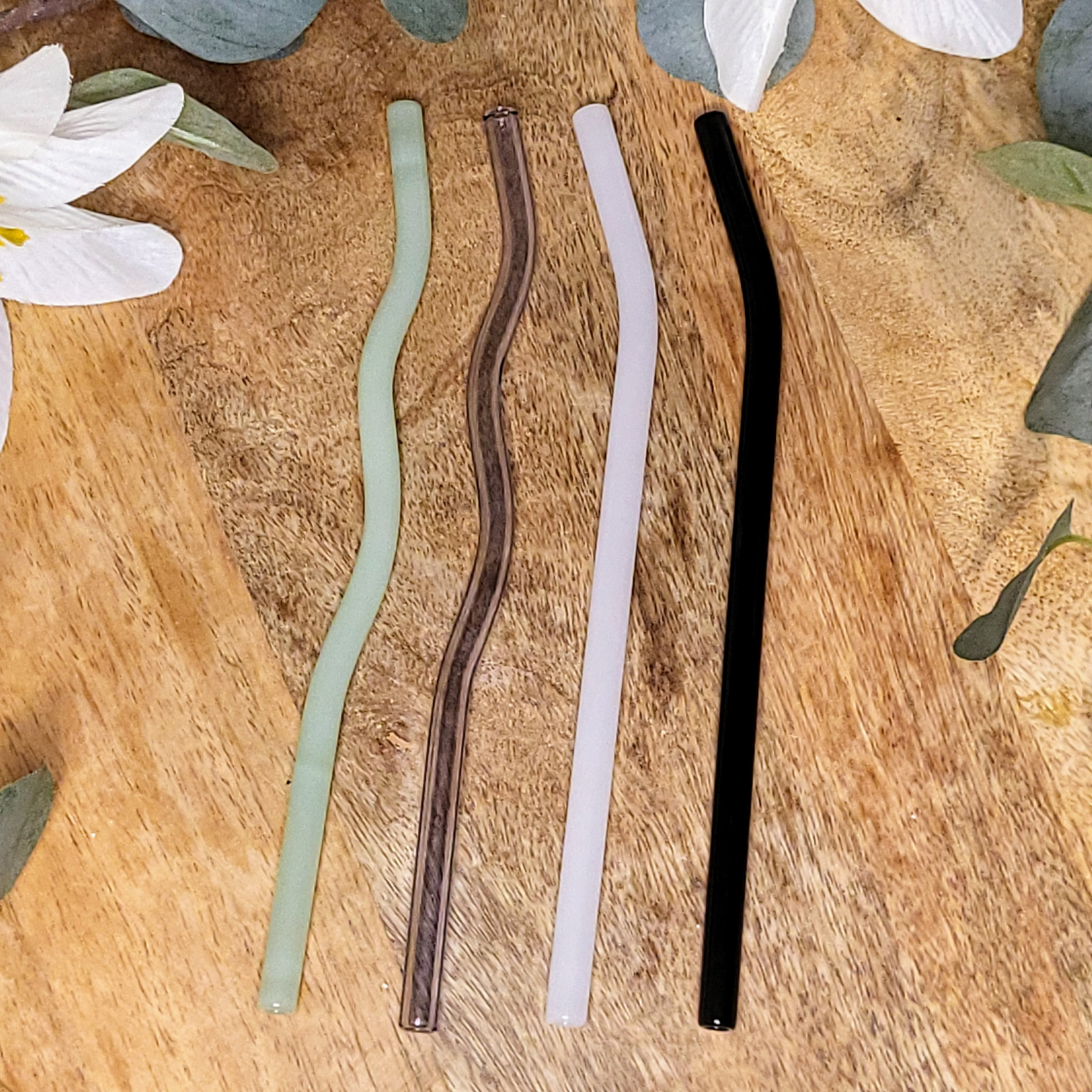 Curvy/Curved Glass Straws