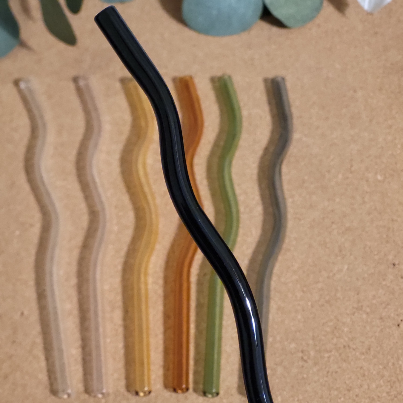 Curvy Glass Straws