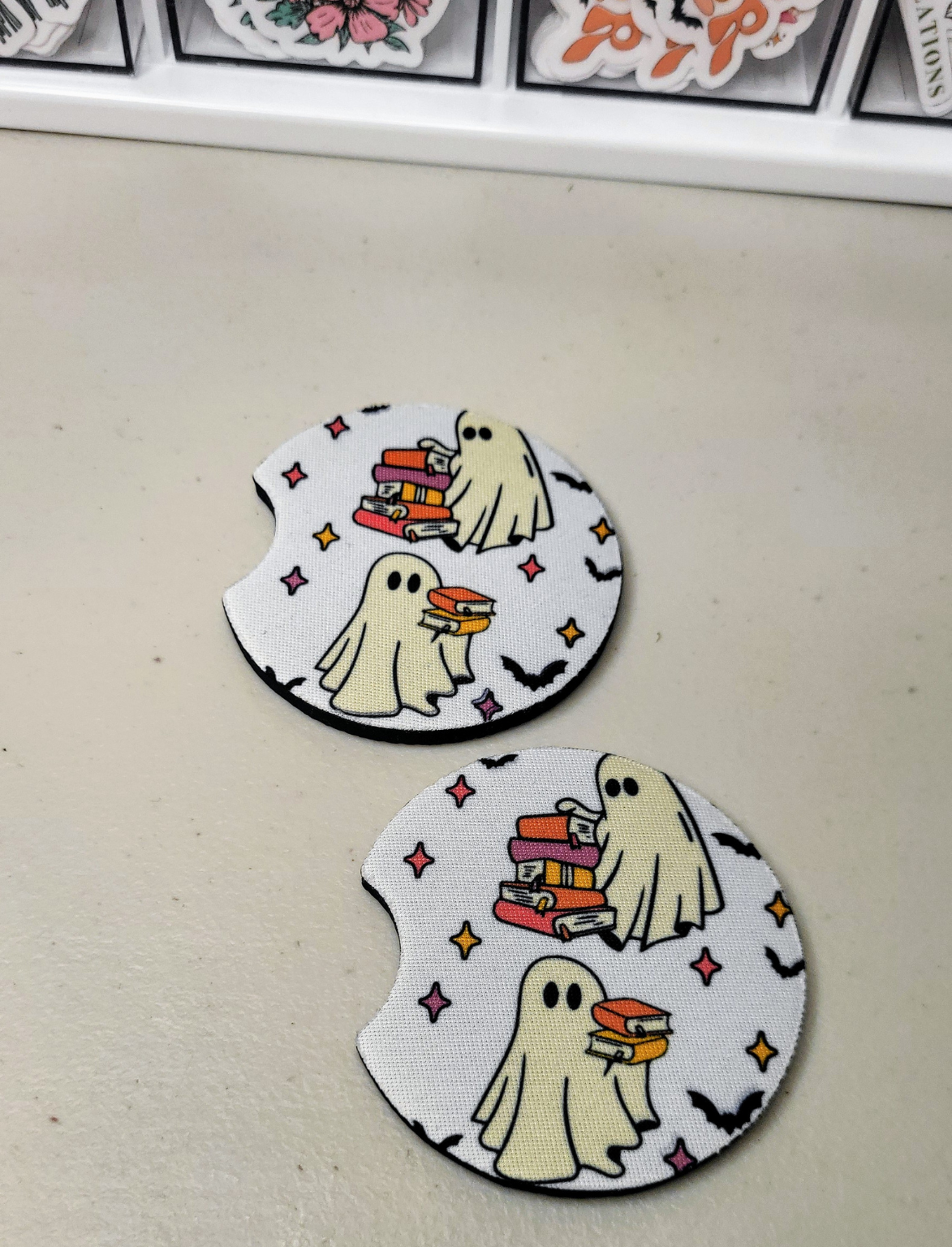 Book Ghosties Car Coasters