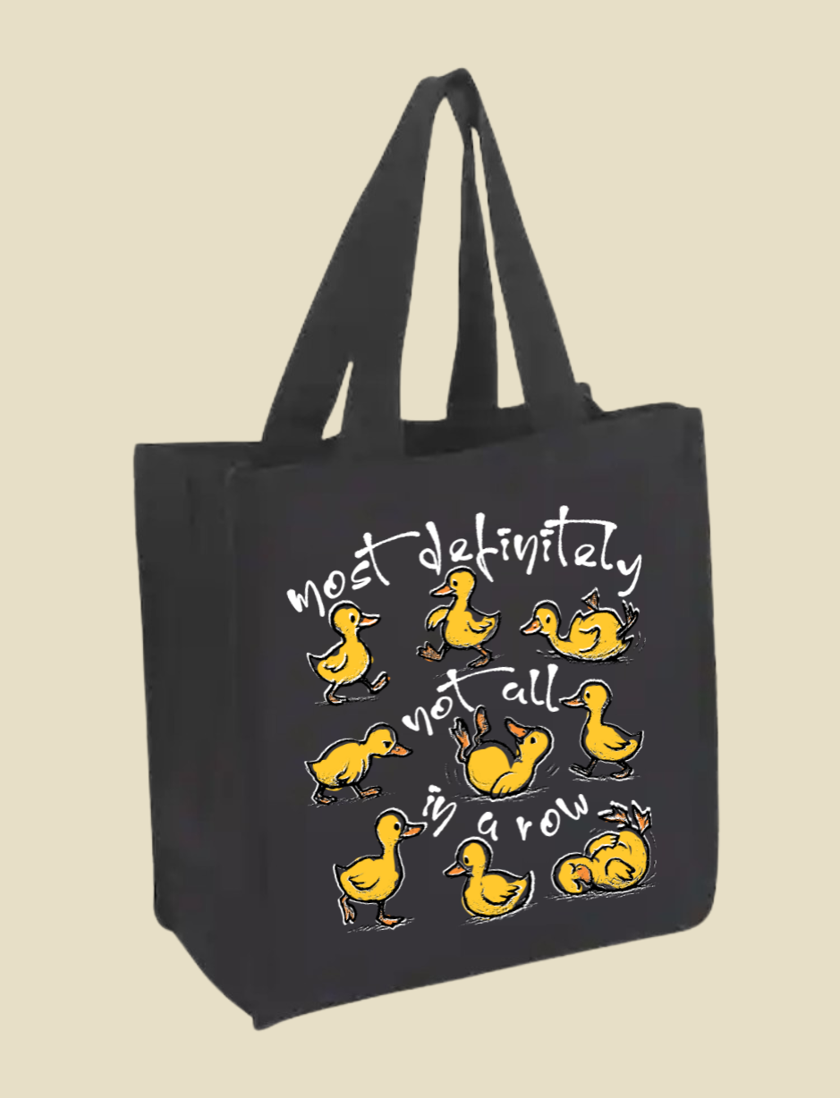 Ducks Not in a Row Tote Bag