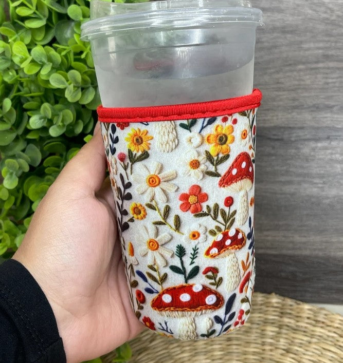 Mushroom Field Coffee Sleeve