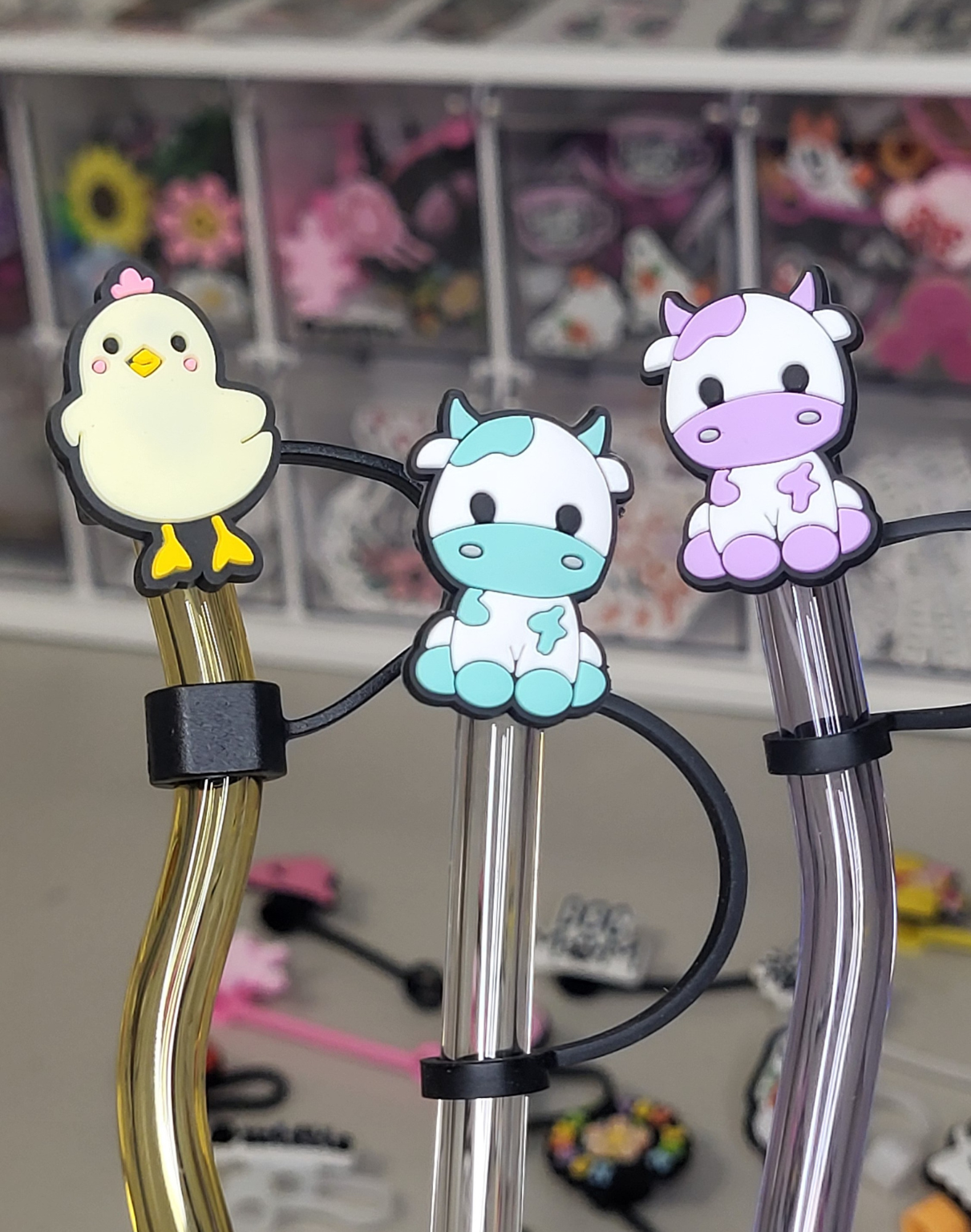 Animal Straw Toppers