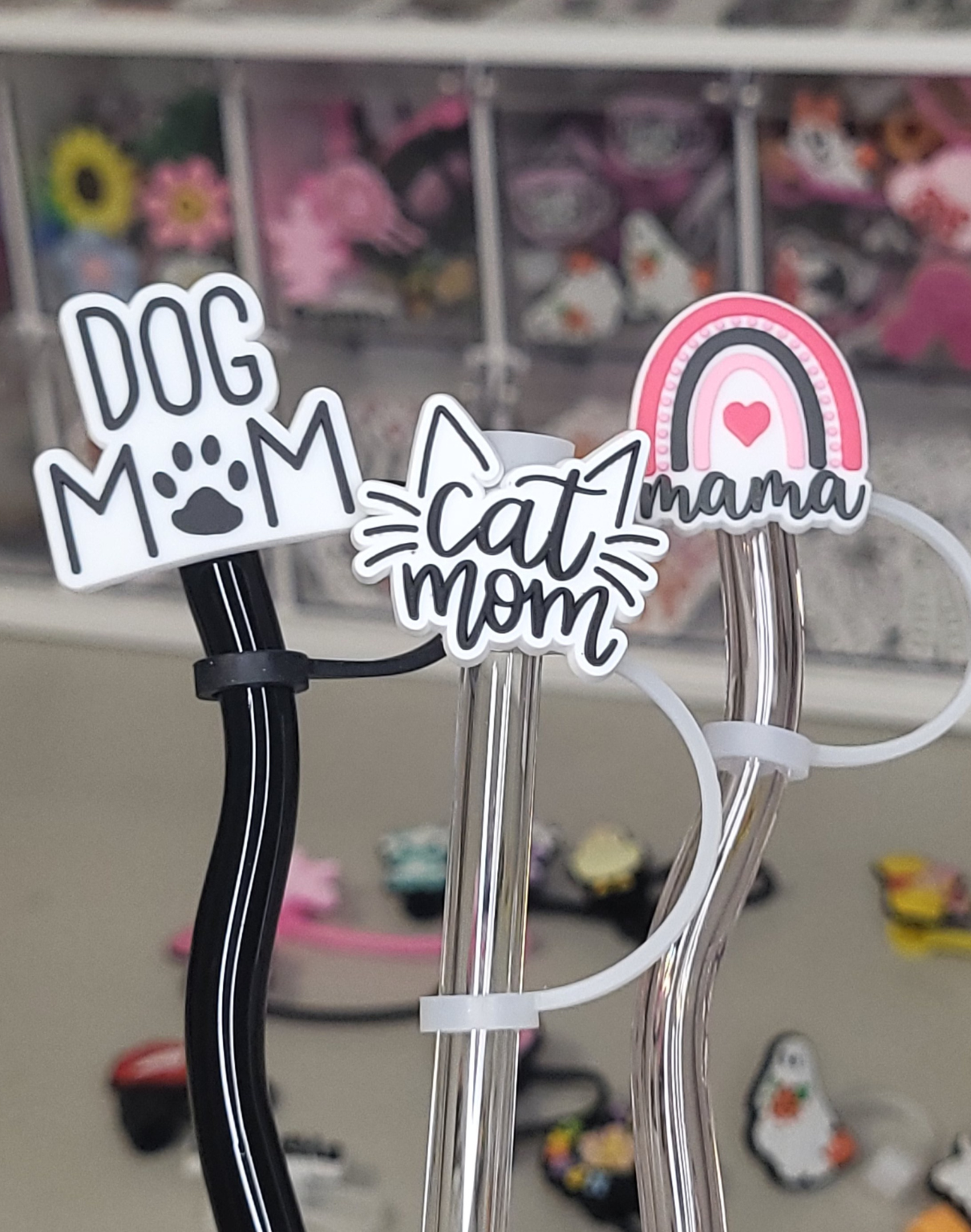 Mom Straw Toppers