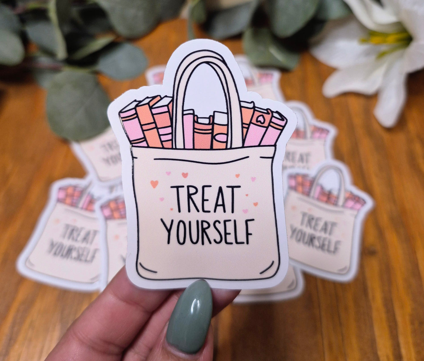 Treat Yourself Sticker
