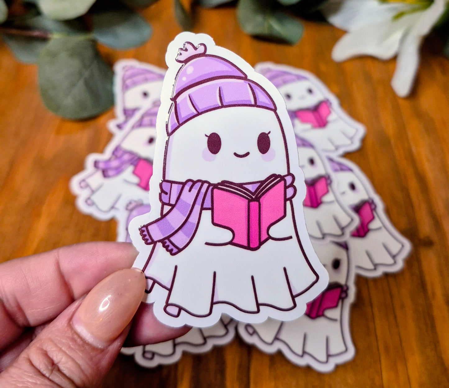 Book Ghostie Sticker