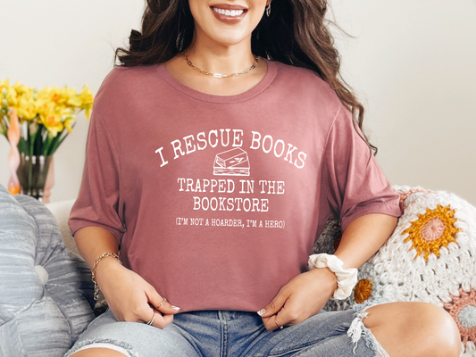 I Rescue Books T-shirt