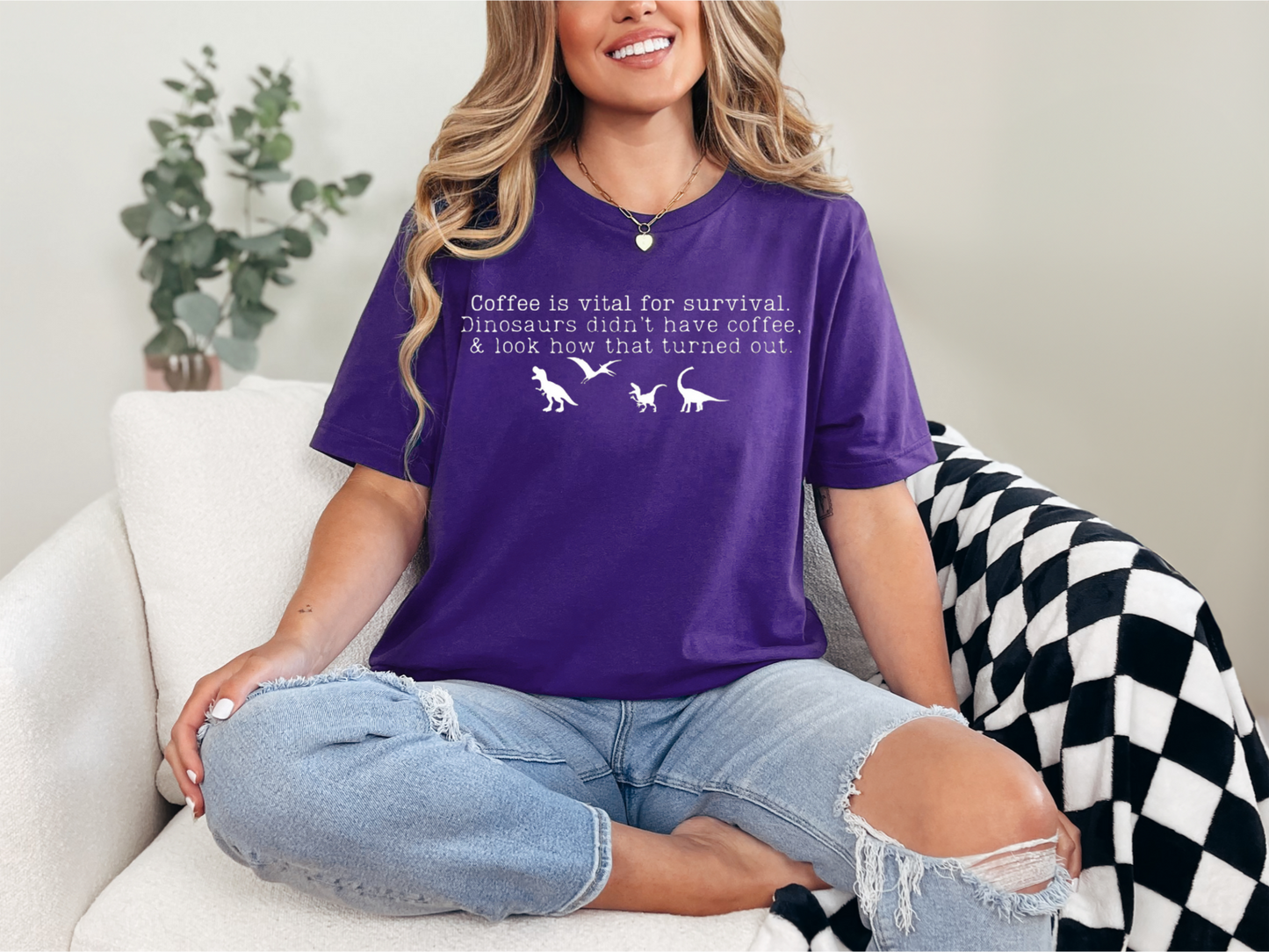 Coffee & Dinosaurs T-shirt