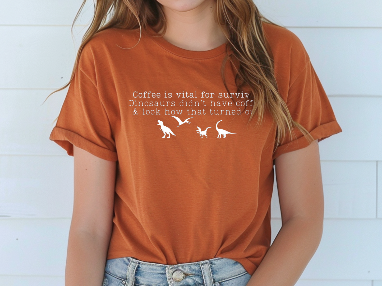 Coffee & Dinosaurs T-shirt