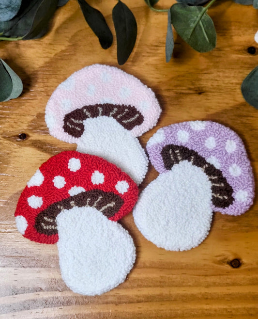 Mushroom Mug Rug
