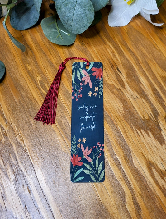 Reading is a Window Bookmark