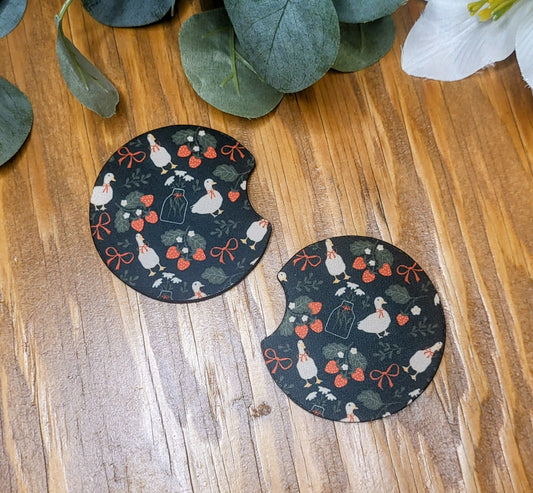 Cottage Core Car Coasters