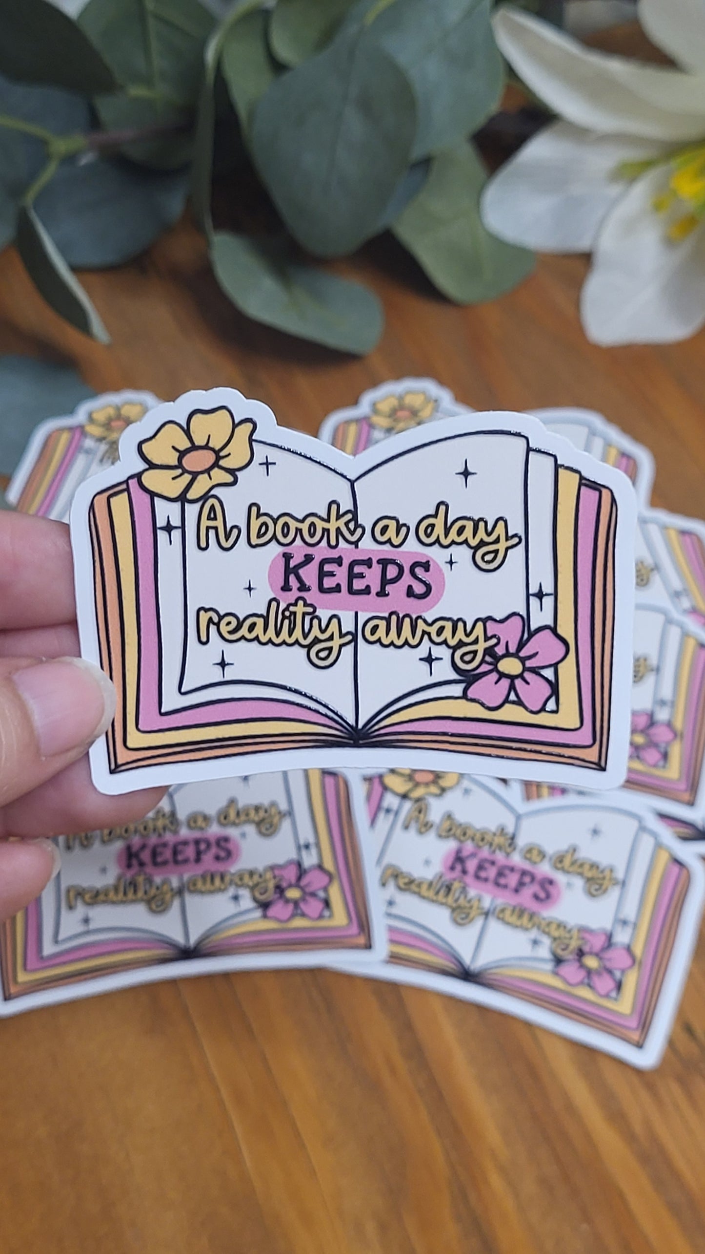 A Book a Day Sticker