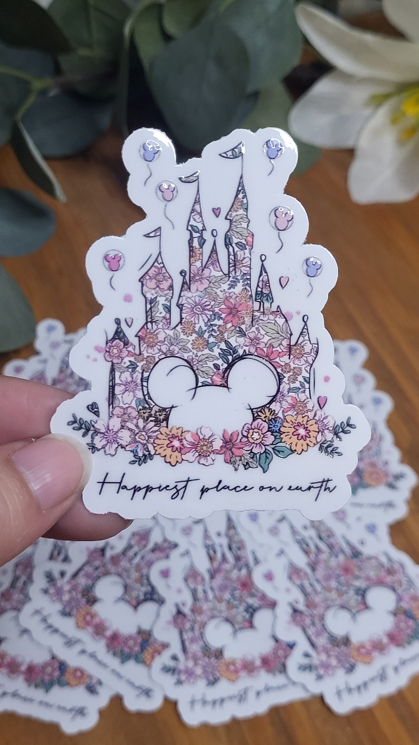 Floral Castle Sticker
