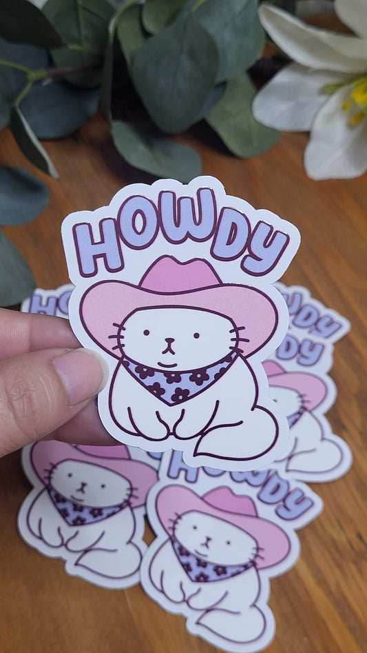 Howdy Sticker