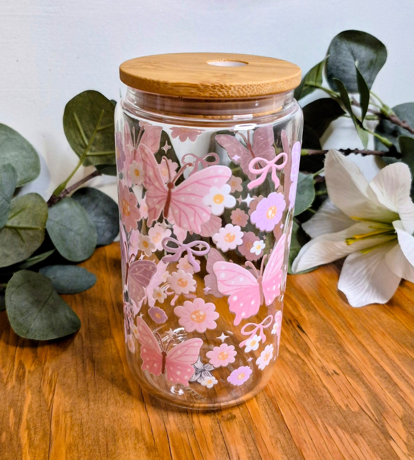 Pastel Butterfly 16oz Cup