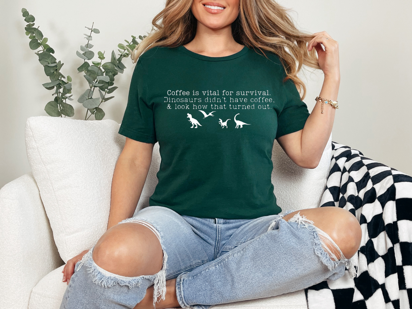 Coffee & Dinosaurs T-shirt
