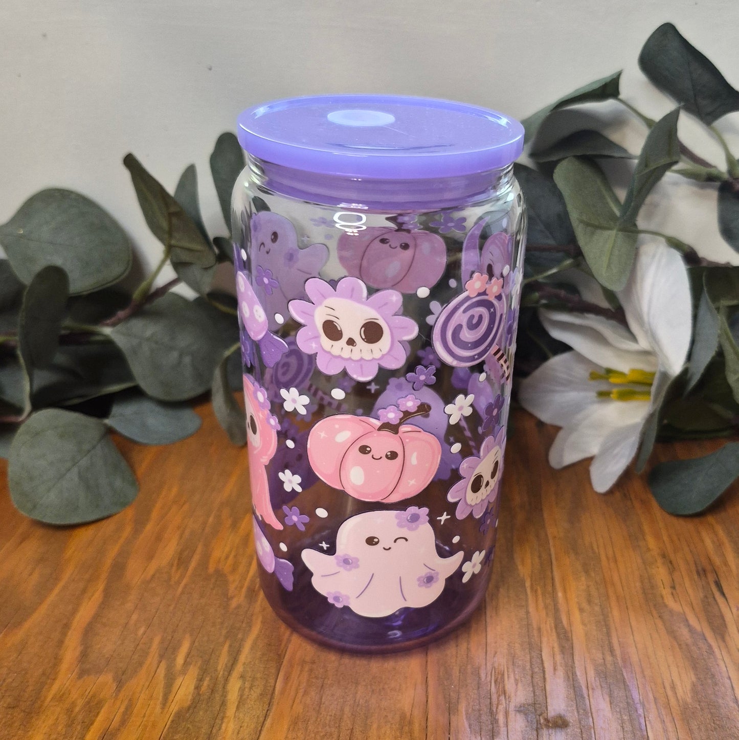 Pink Halloween 16oz Cup