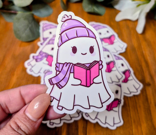 Book Ghostie Sticker