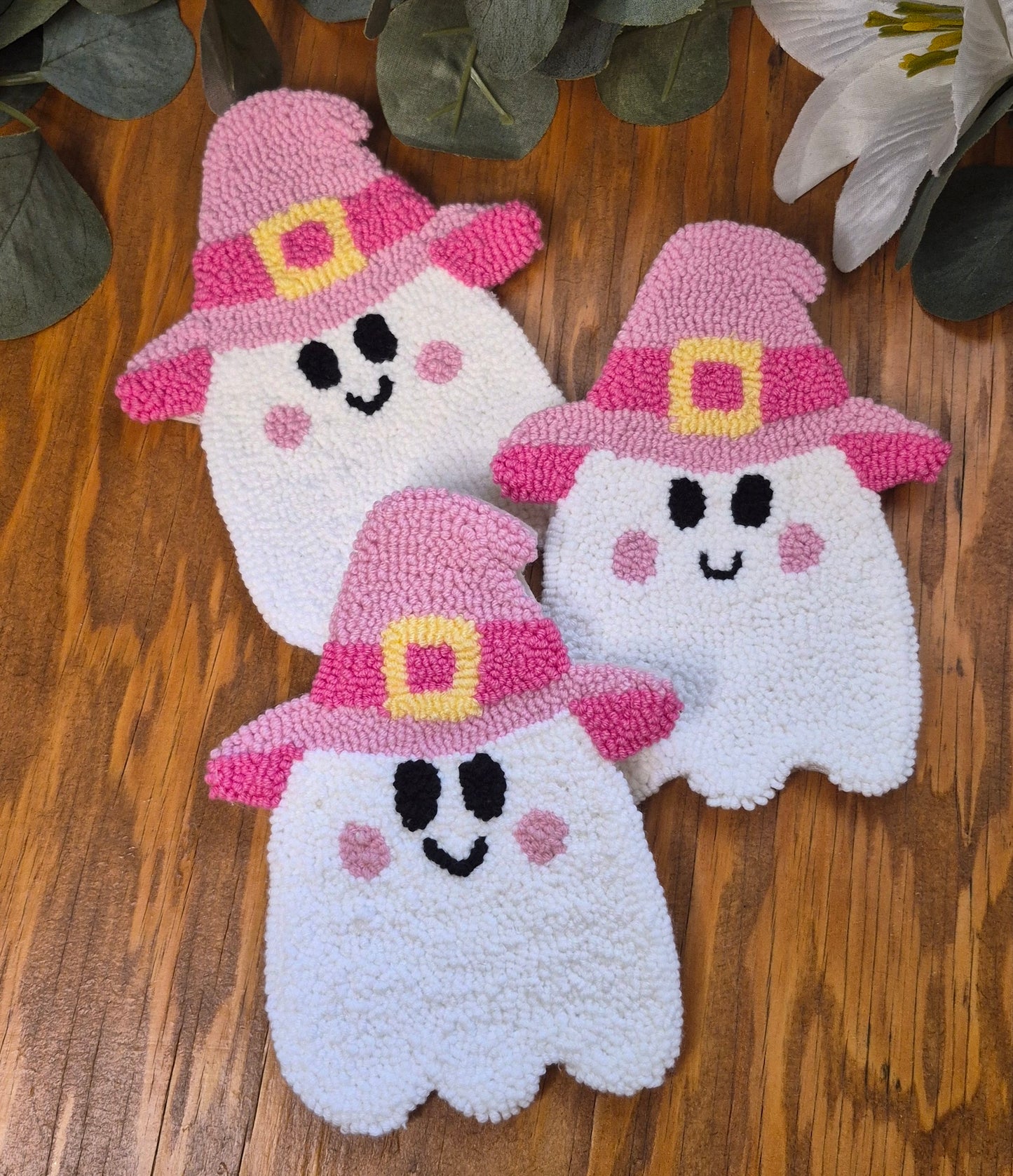 Witchy Ghost Mug Rug