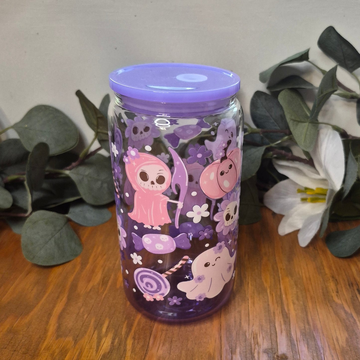 Pink Halloween 16oz Cup