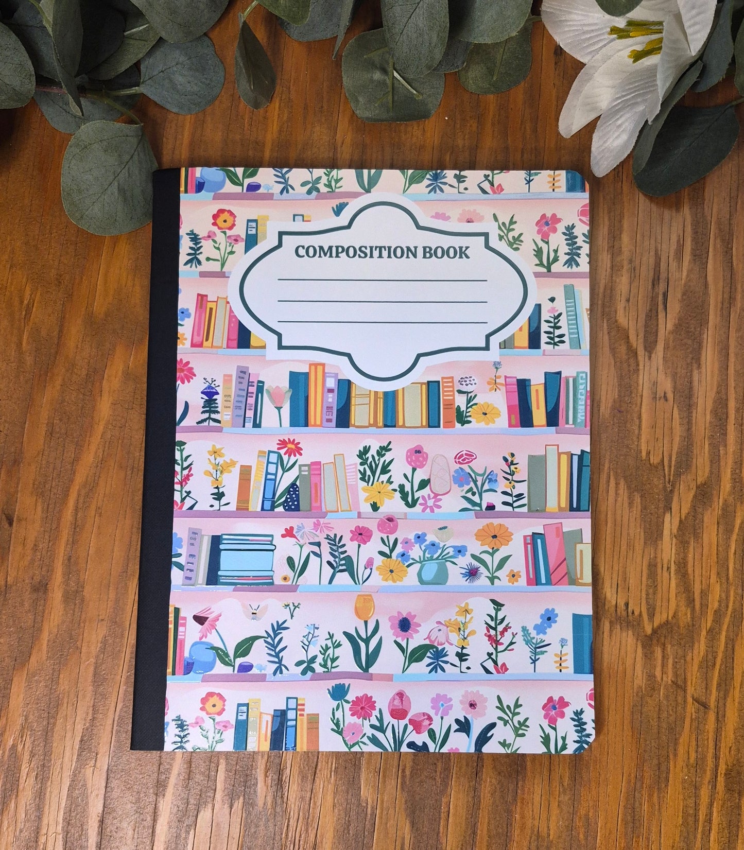 Bookshelf Composition Notebook
